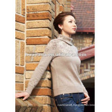 Fashion turtleneck cashmere knitting ladies' sweater